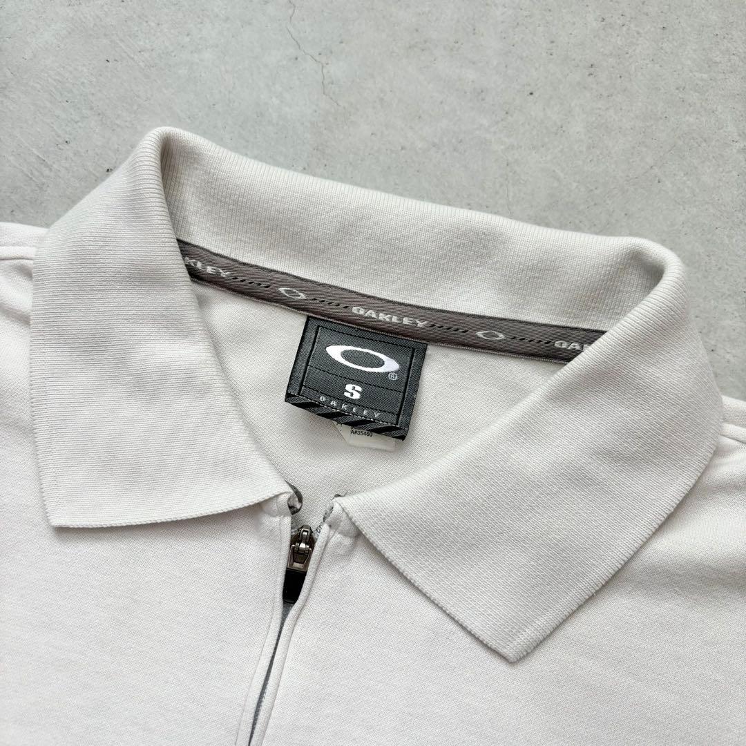 OAKLEY 00s Y2K オークリー ハーフジップ 半袖ポロシャツ サイズS
