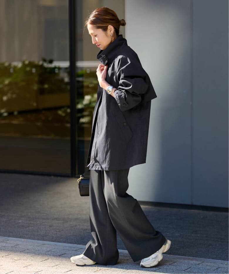 ☆【大人気】FRAMeWORK 撥水テントラインコート ネイビー 36☆