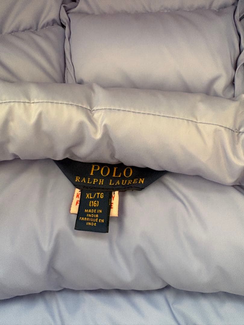 Polo Ralph Lauren ライトブルー ダウンベスト XLT/TG