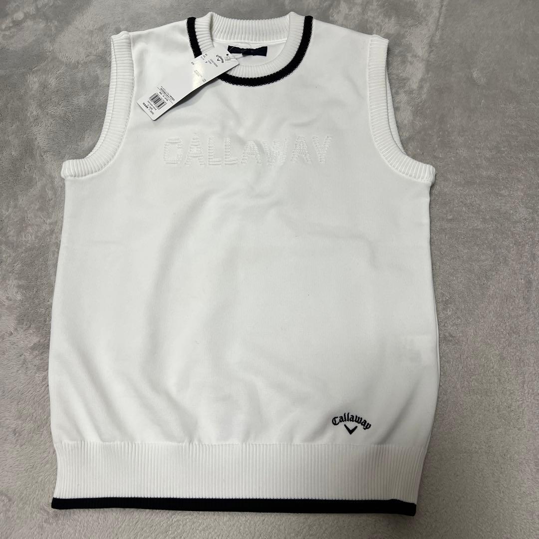 Callaway ピンタックロゴニットベスト