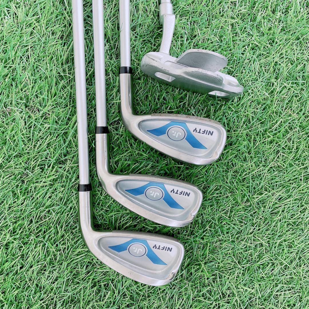 初心者向け！ ニフティ ジュニアゴルフセット 5本 即コースOK K2869