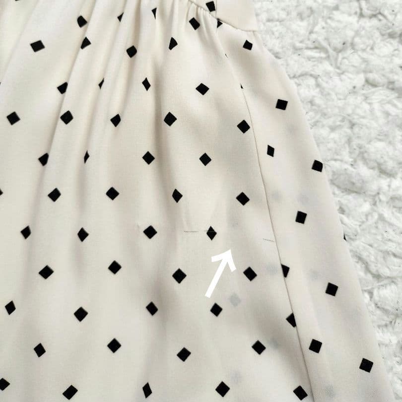 ピンキーアンドダイアン スクエアドットプリントワンピース 38 M