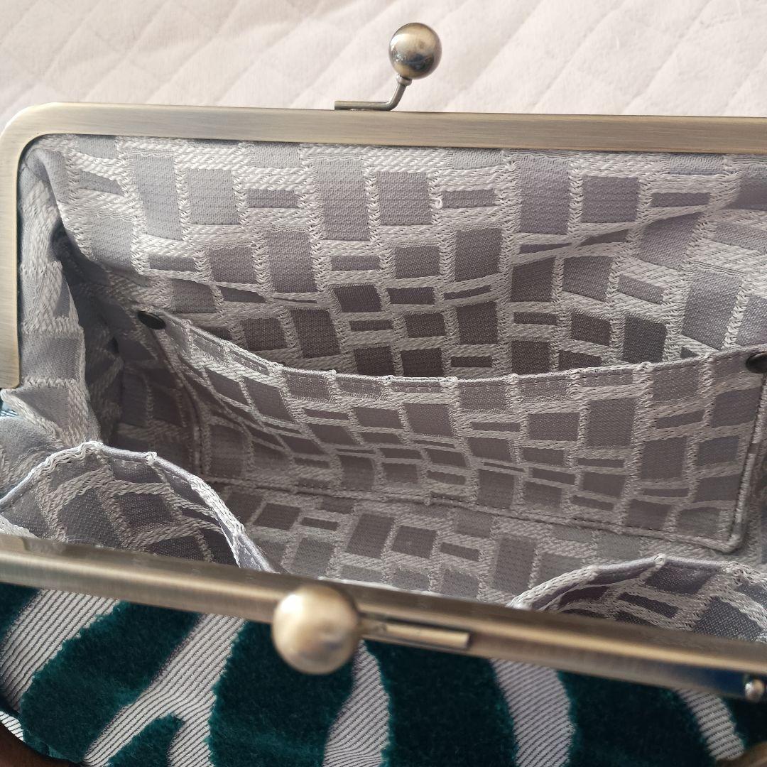 【専用】がま口バッグ☆バンブー持ち手☆和装バッグ