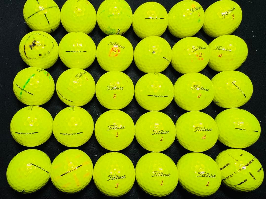 最新 タイトリスト PRO V1X 2025年モデル 30個　　イエロー