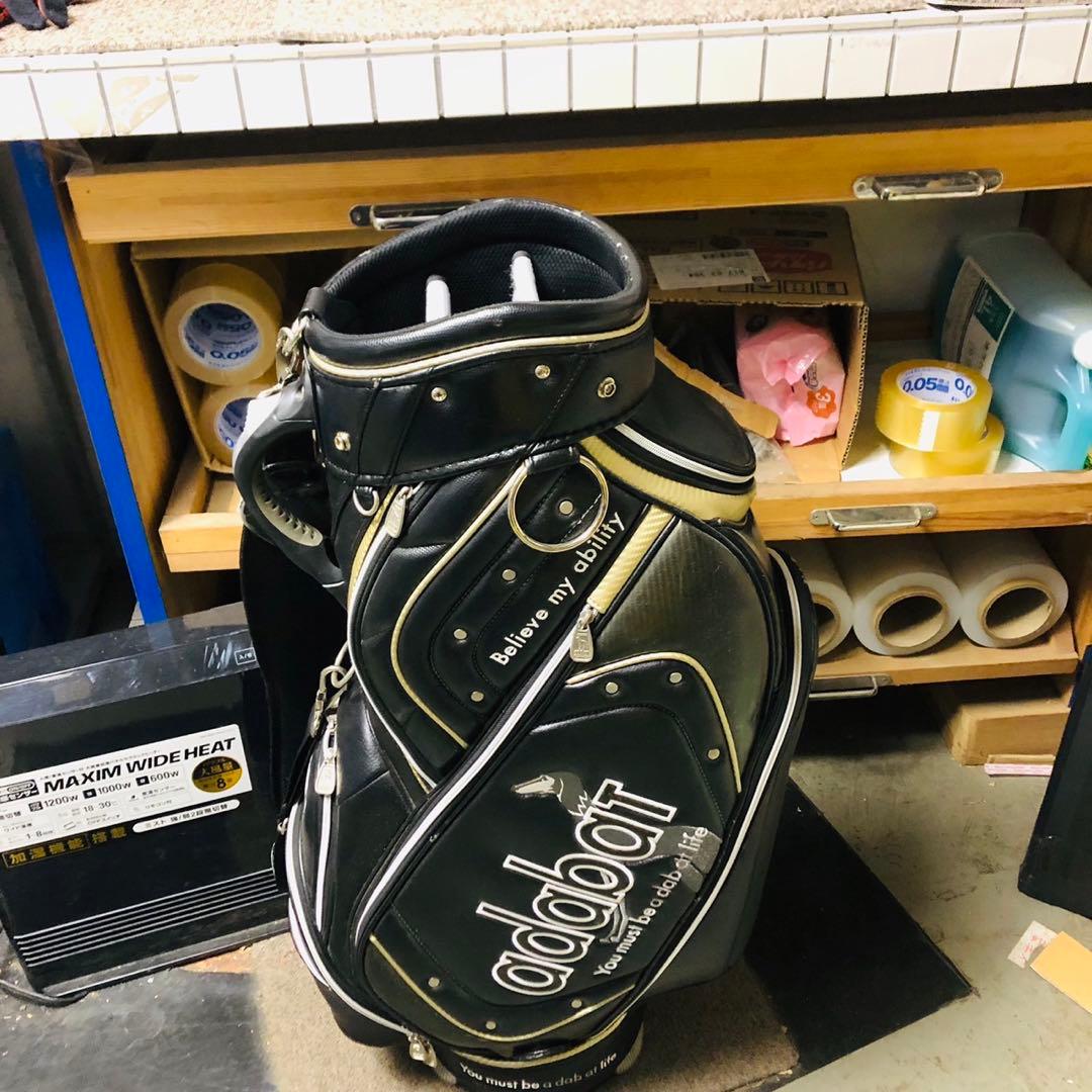 I74アダバット キャディバッグ ゴルフバック メンズキャディバッグ 黒