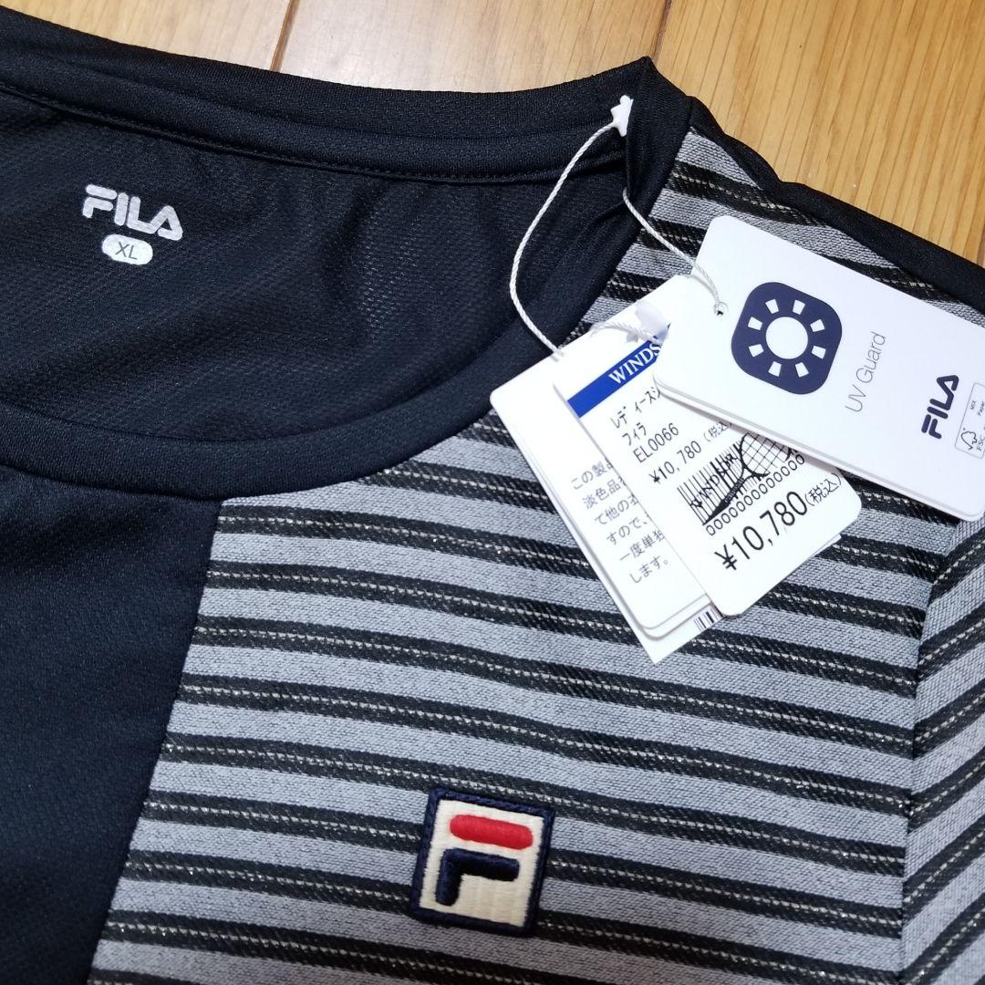 新品　フィラFILAテニスウェア　ゲームシャツ EL0066 2025年　XL
