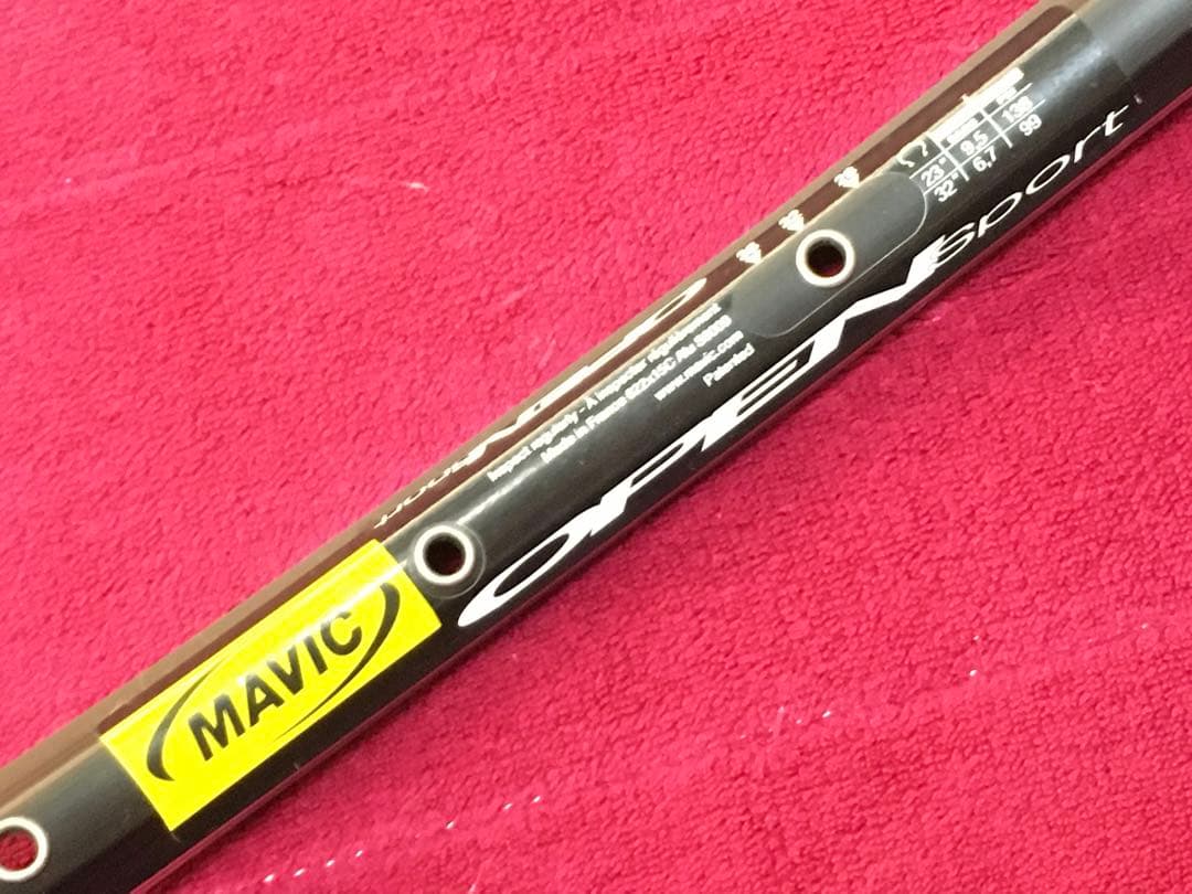 廃番で希少なMAVICオープンスポーツリムと現行105ハブのセット