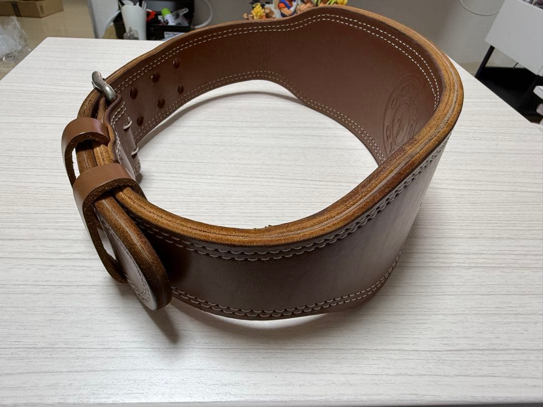 ゴールドジム プロレザーベルト 2本ピン 10mm厚 M