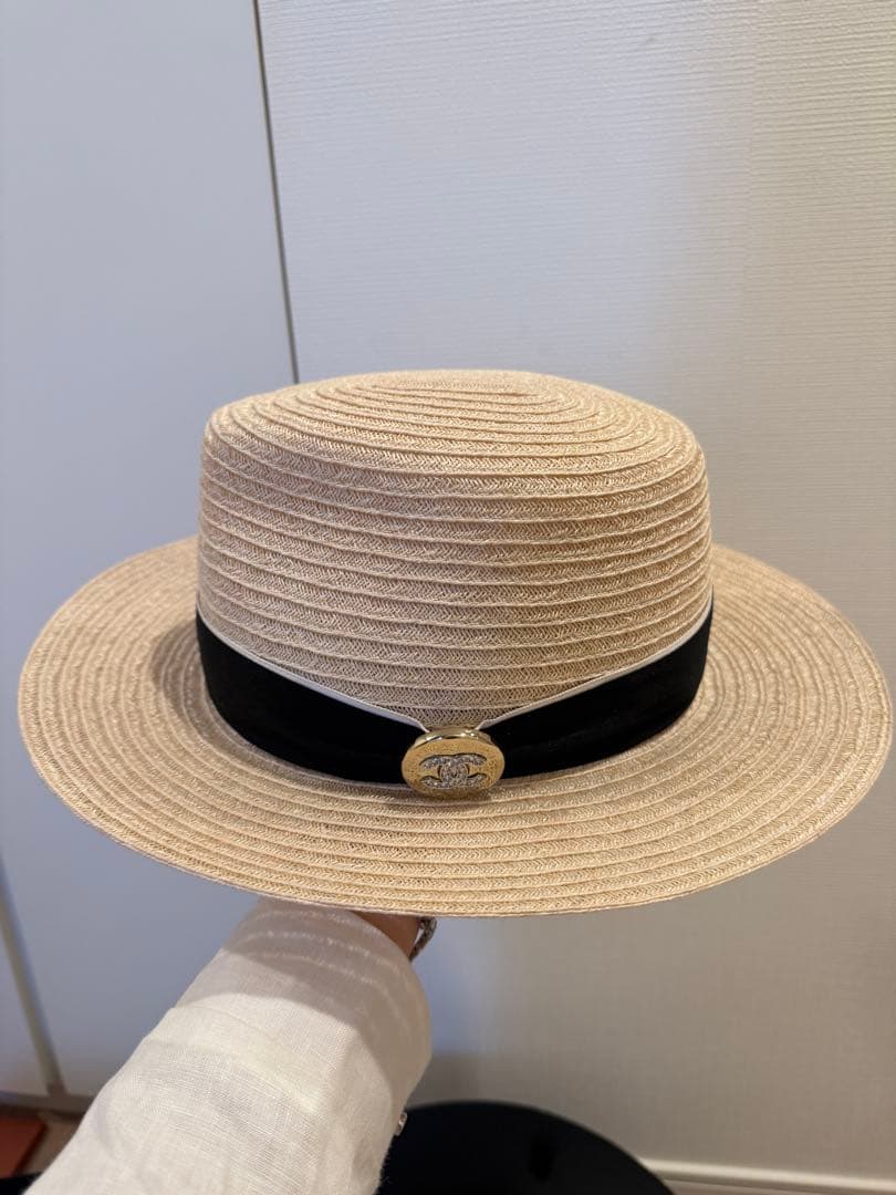 シャネル大人気麦わら帽子Mサイズ