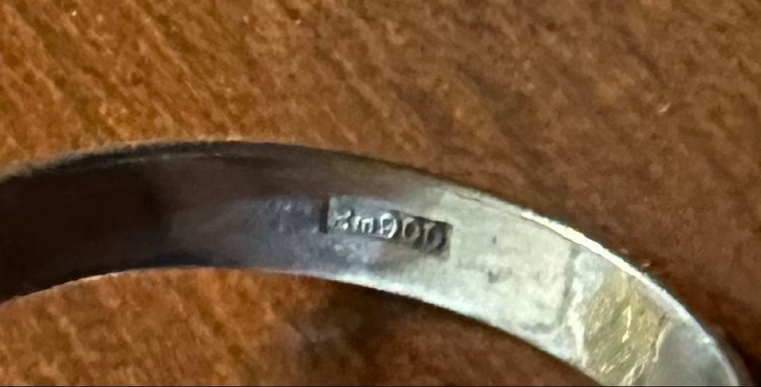 昭和レトロ　プラチナリング　13.5号