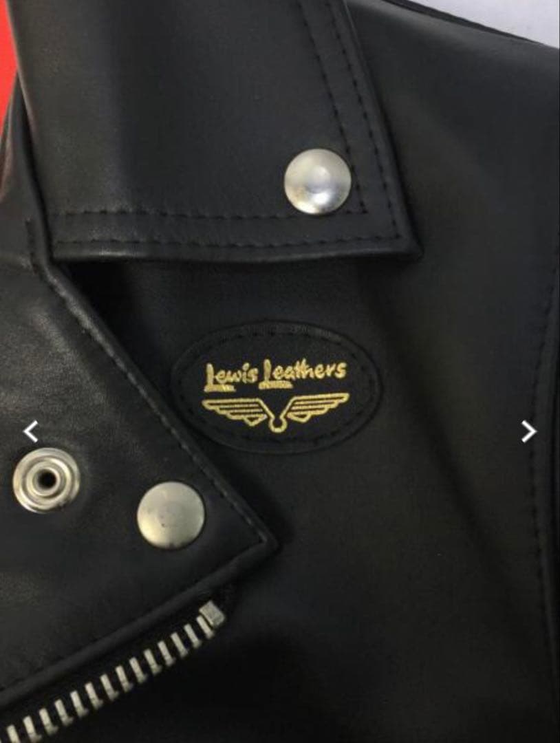 ルイスレザー　ライトニング　ダブルライダースジャケット ブラック36