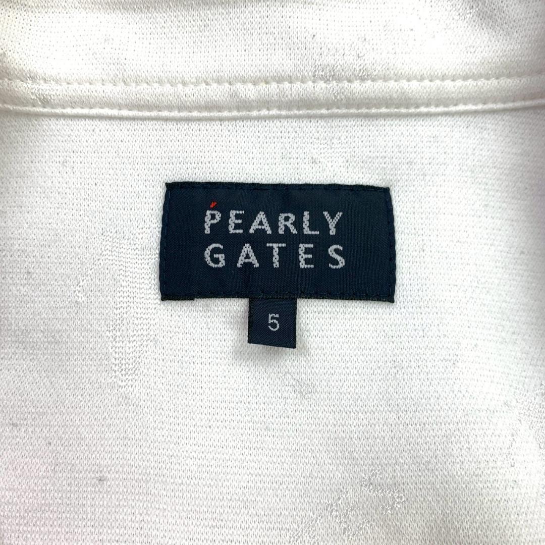 サイズ5★パーリーゲイツ ゴルフ柄ジャガード 長袖カットソー メンズ　E135