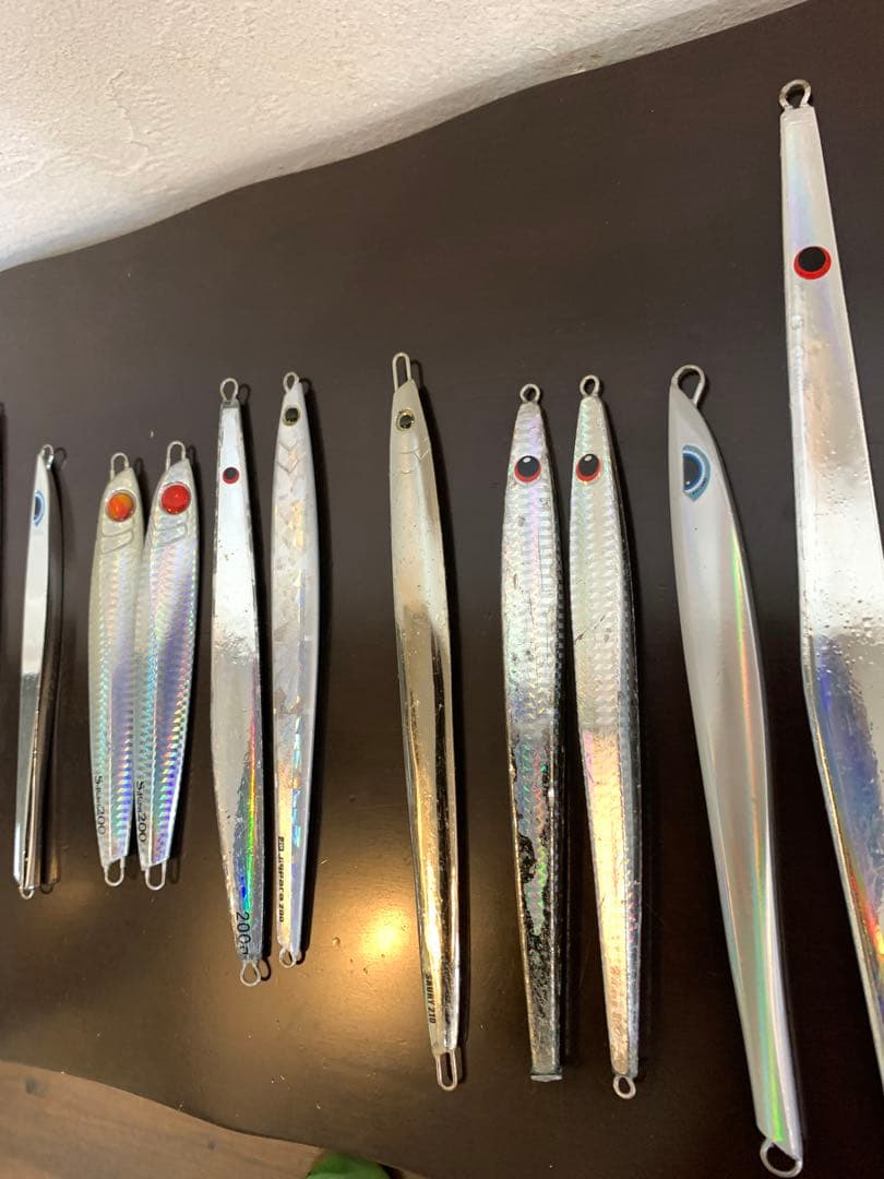 ジギング　明石　シルバー　ジグ　タチパターン　ロングジグ　青物　新品　中古