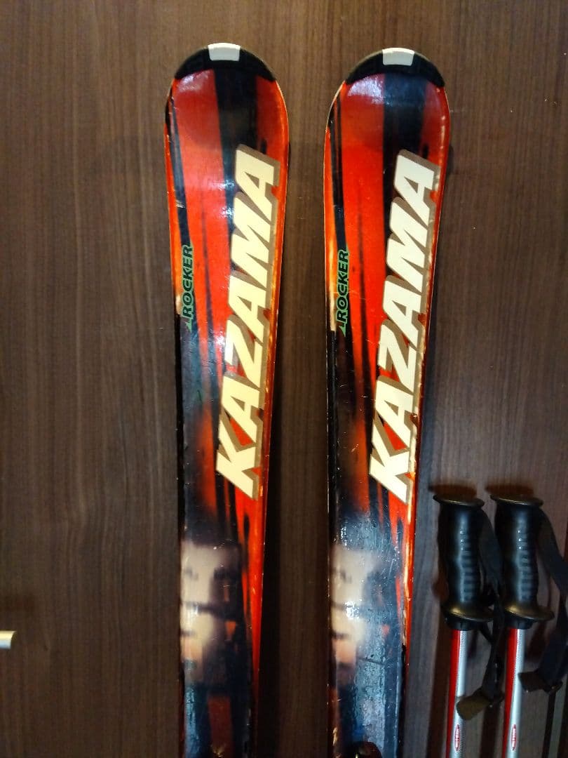 お買い得品❗️KAZAMA 男女兼用/スキーセット・メンテ・WAX済み✔