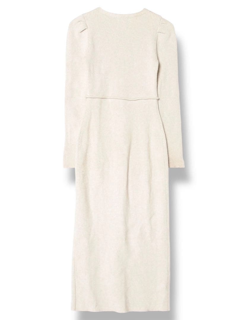 美品✨RESEXY ゴールドボタンタイトニットワンピース