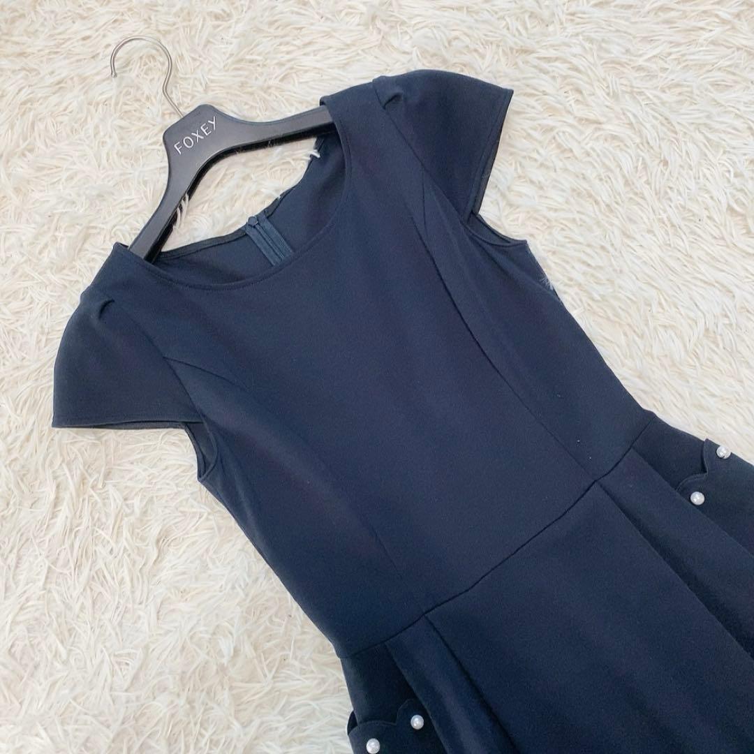 【人気】ルネ 22SS コットンジャージーロングワンピース パール プリーツ