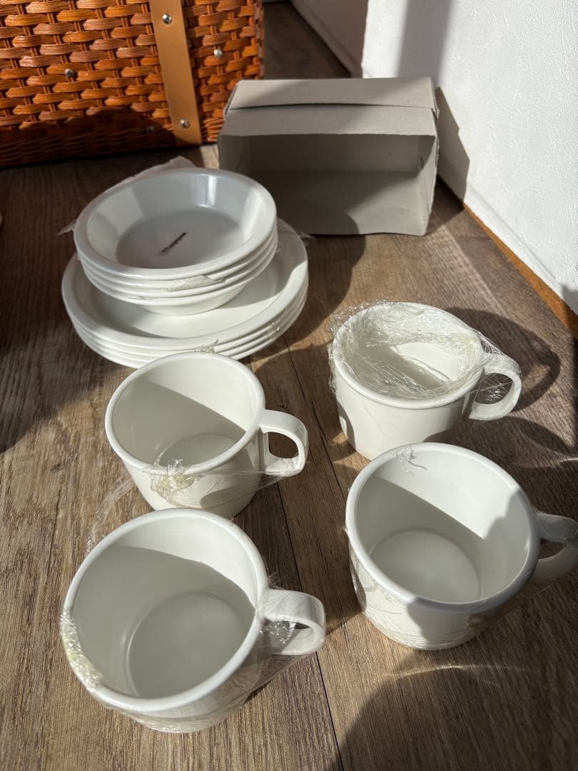 スノーピーク/ヤマコウ　キャンピングバスケット　カトラリー　クッカー　廃盤