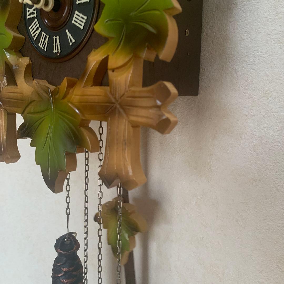 鳩時計　カッコウ時計　振り子付き掛け時計　おもり式　ドイツ　シュナイダー