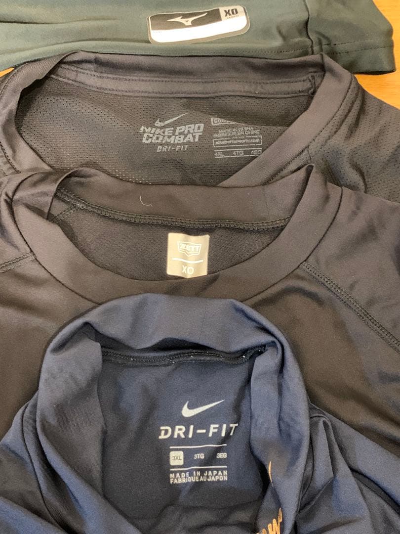 G0220-11★野球　アンダーシャツ 半袖　/ 長袖　8点　大きめサイズ