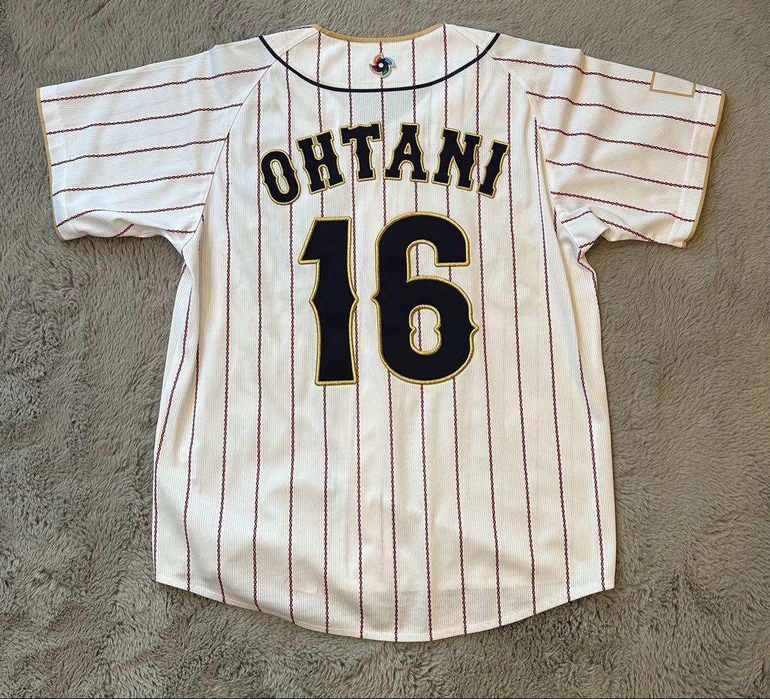 WBC 侍ジャパン ユニフォーム 大谷翔平 16番 刺繍 ミズノ製 Sサイズ