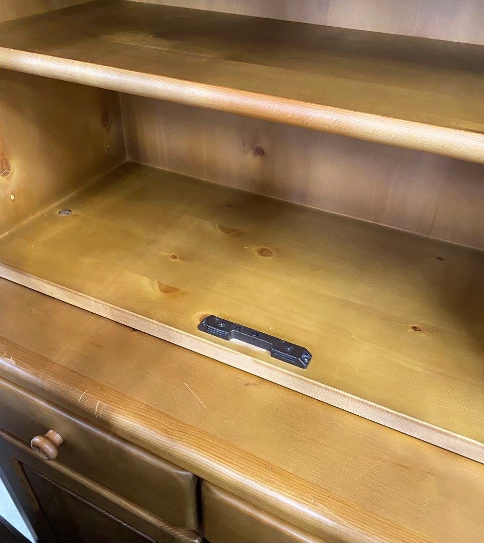 札幌限定 KOSUGA コスガ 食器棚 プロヴァンス 上下セパレート パイン