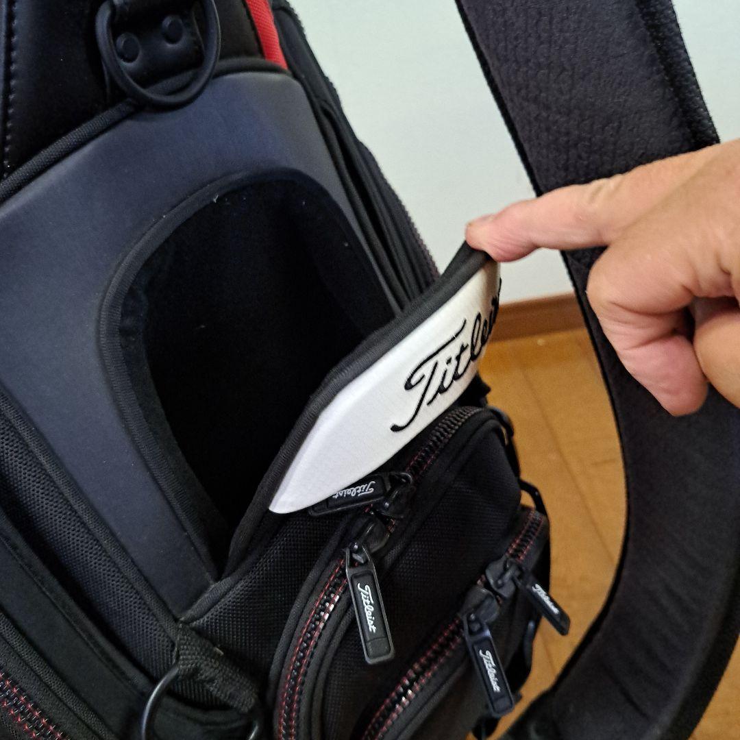 Titleist キャディバッグ 黒/白/赤