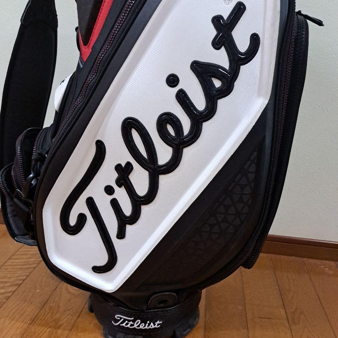 Titleist キャディバッグ 黒/白/赤