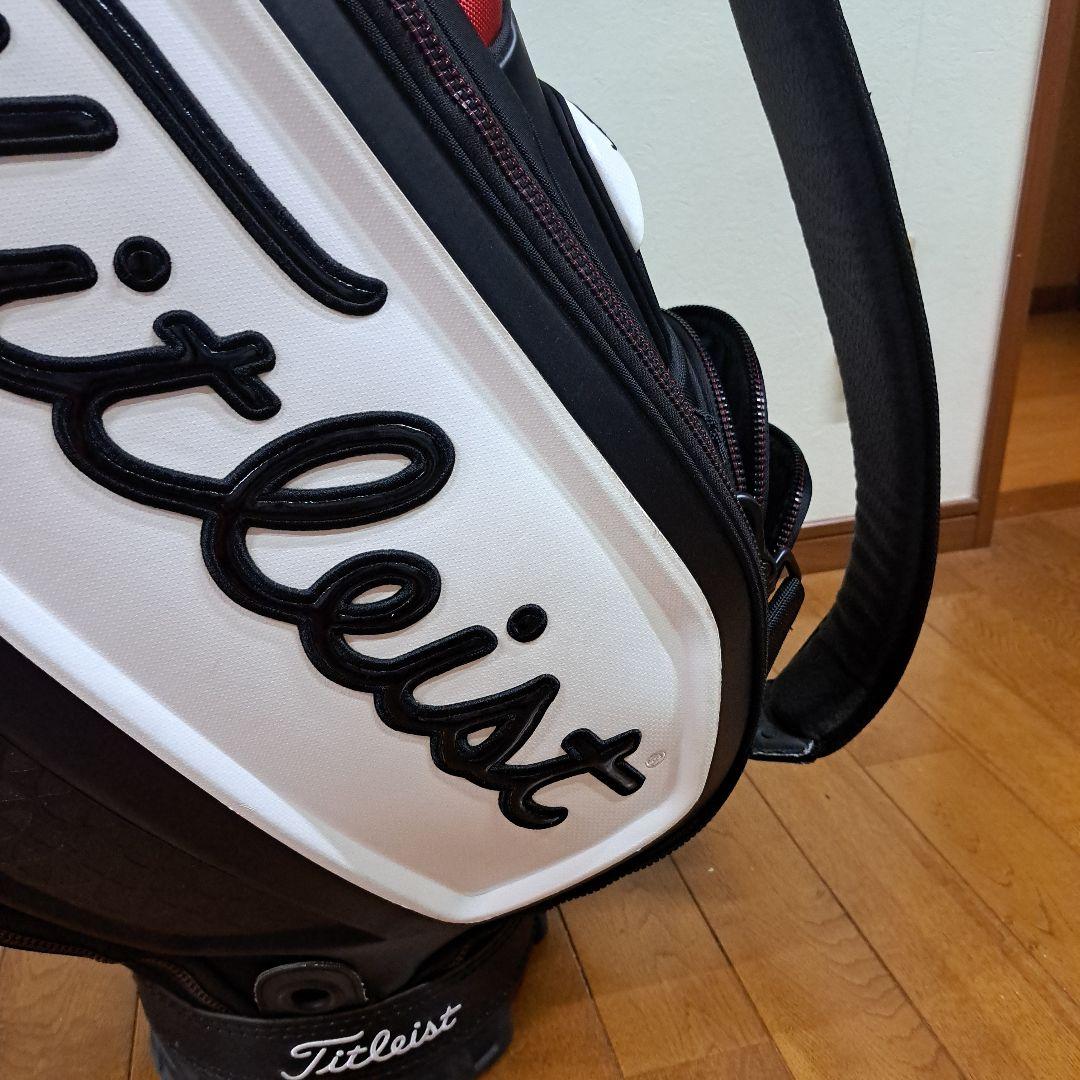 Titleist キャディバッグ 黒/白/赤