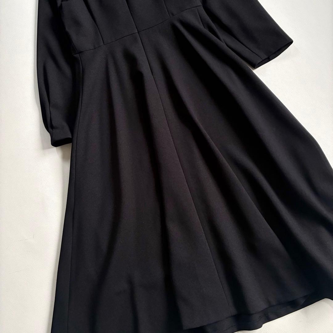 ◆新品◆2.5万◆エポカ◆フォーマル長袖ロングワンピース◆フレア◆黒◆L