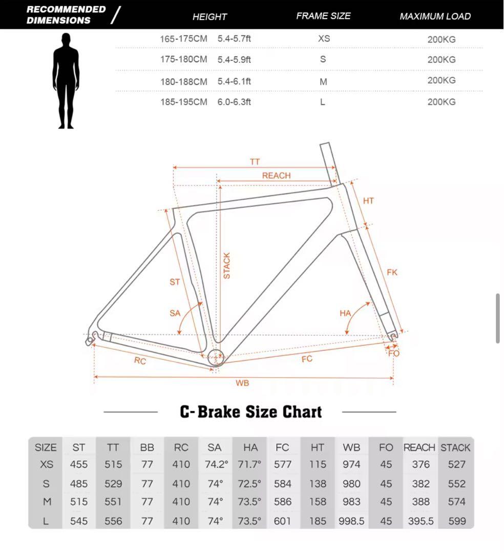 OG-EVKIN UPBEAT カーボンロードバイクフレーム