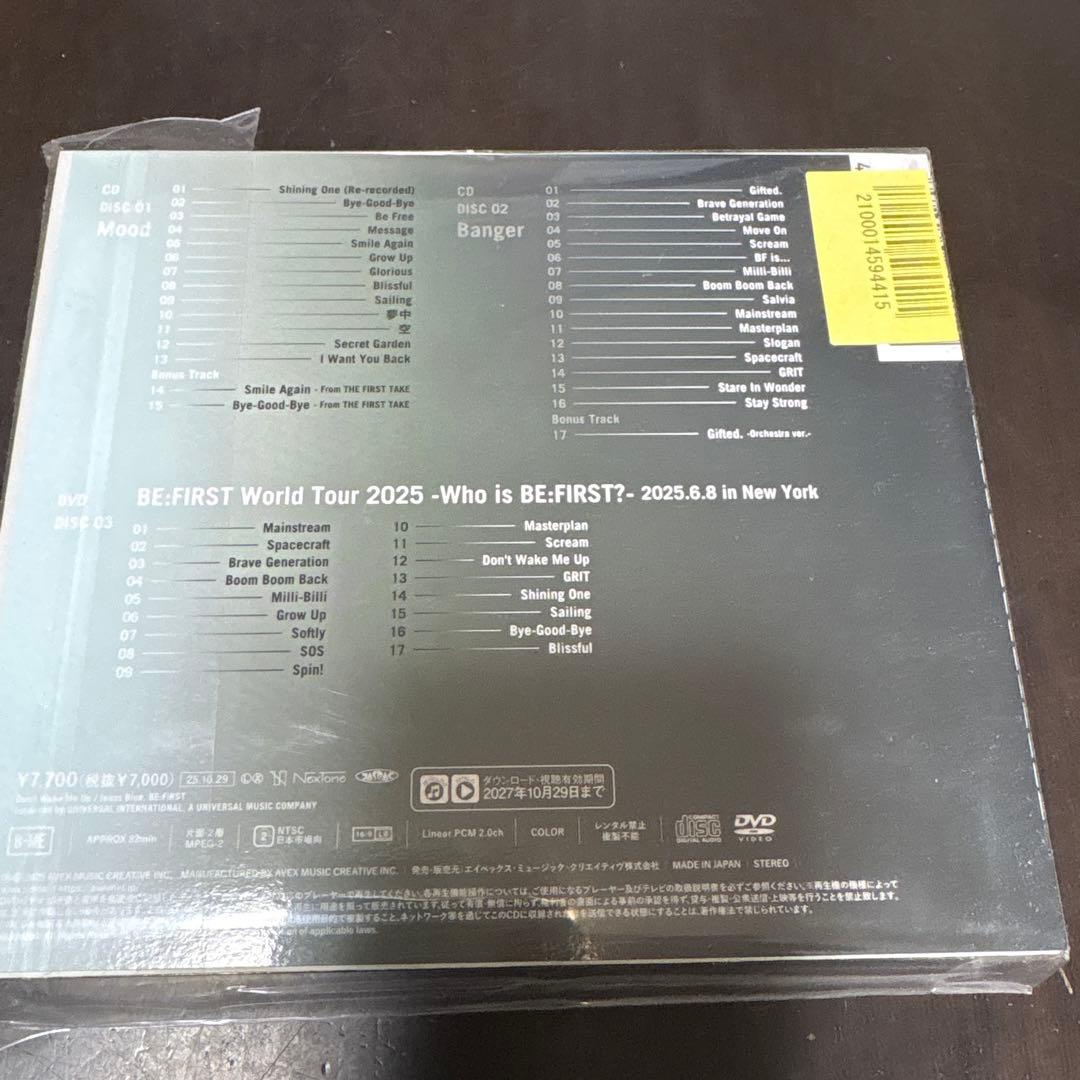 BE:FIRST BEST ALBUM CD+DVDセット初回盤未開封