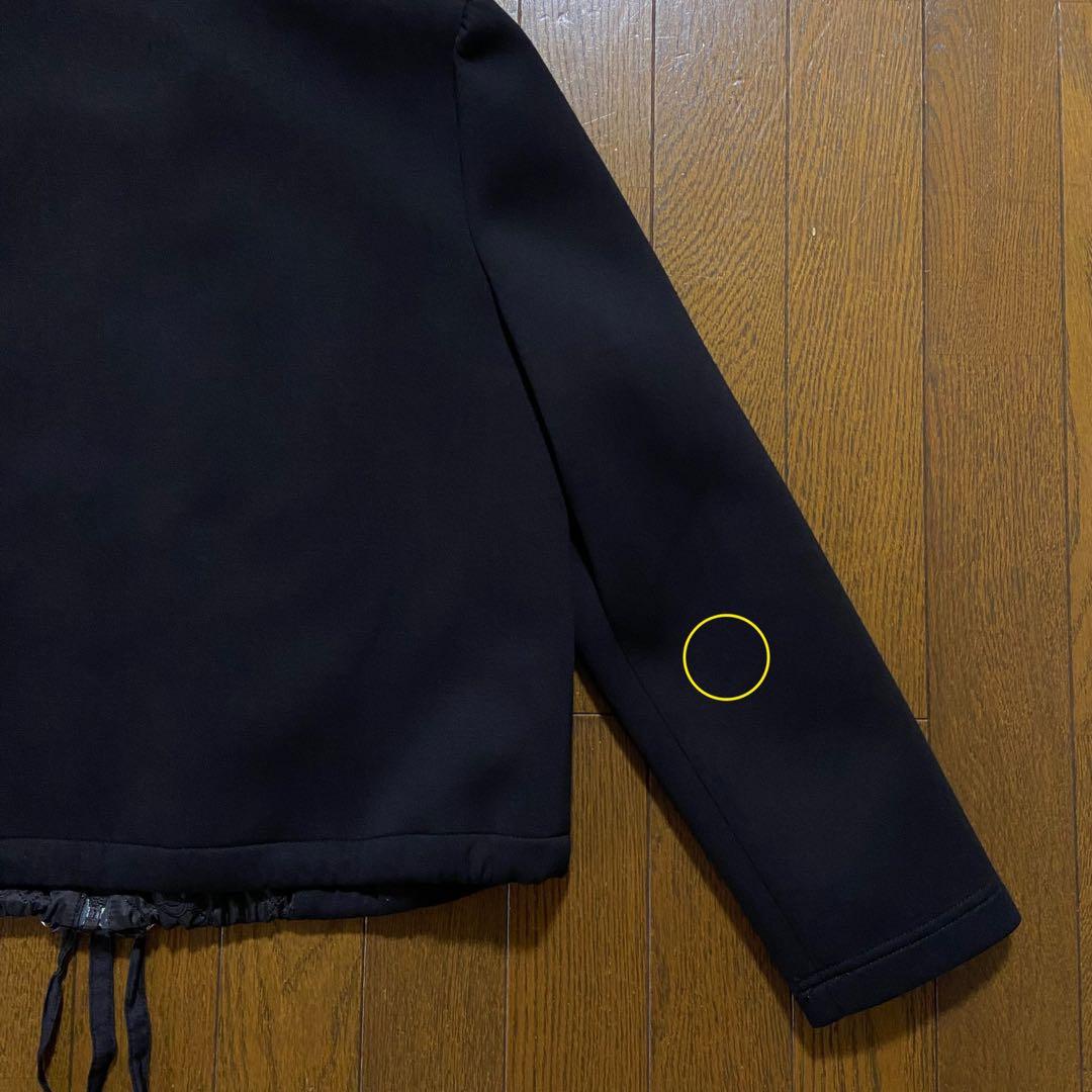 【M'S GRACY】ダンボールニット×キルティングパーカー Mサイズ ブラック