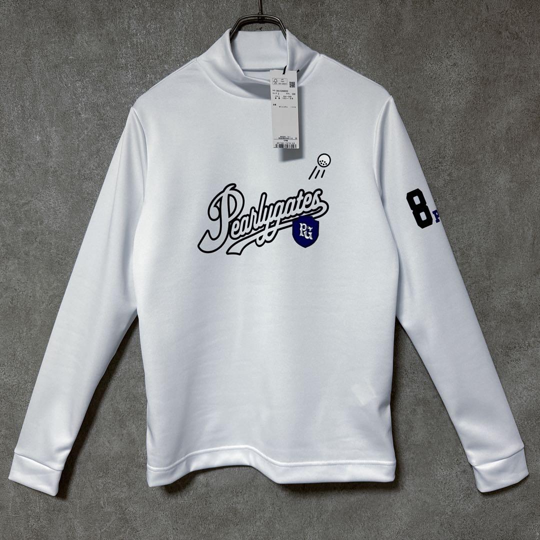 【新品】 Pearly Gates パーリーゲイツ モックネック長袖 ホワイト