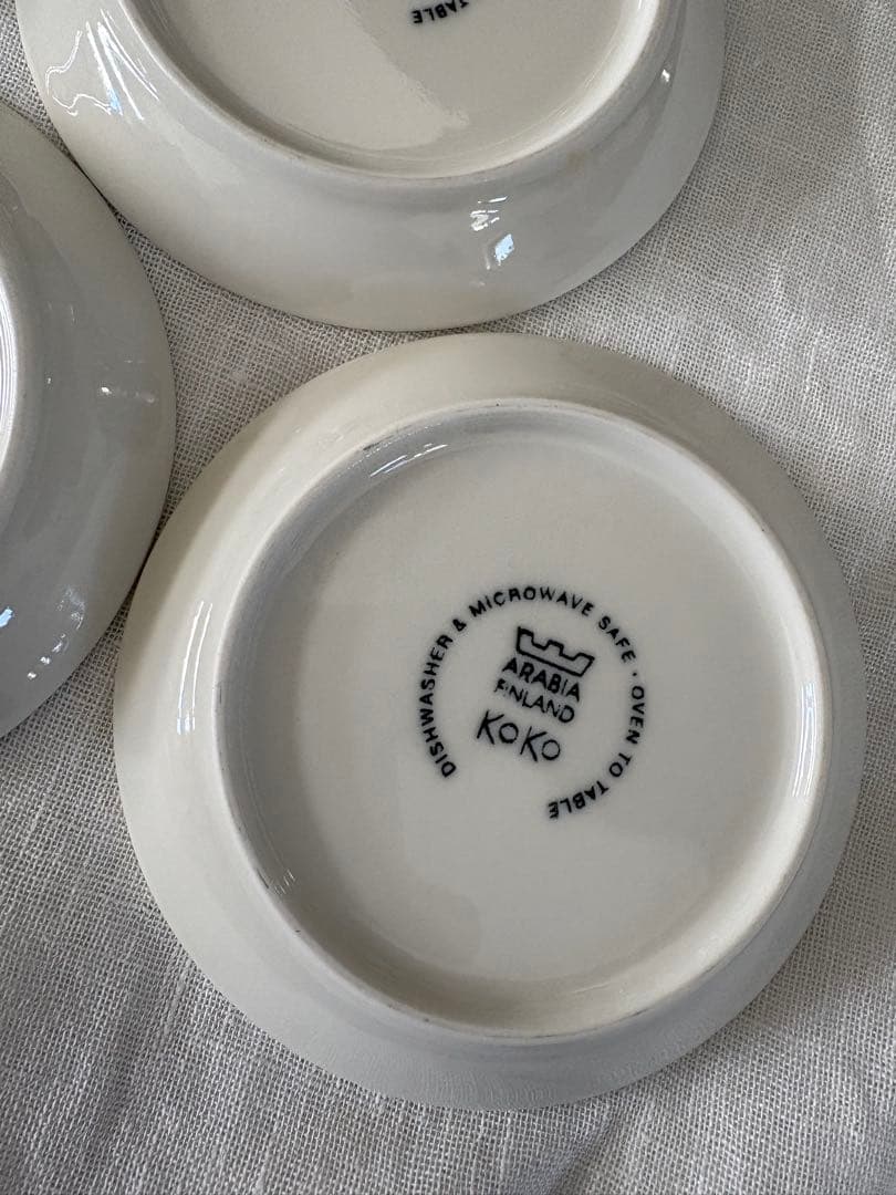 廃盤　ARABIAアラビア　kokoココ　小皿　10cmプレート　5枚セット