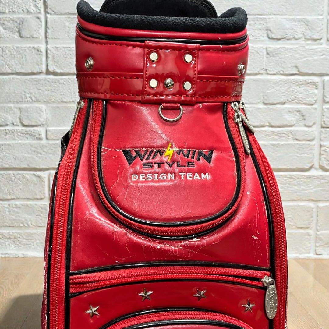 希少✨ 廃盤 WINWIN STYLE トランプ柄 キャディバッグ 赤
