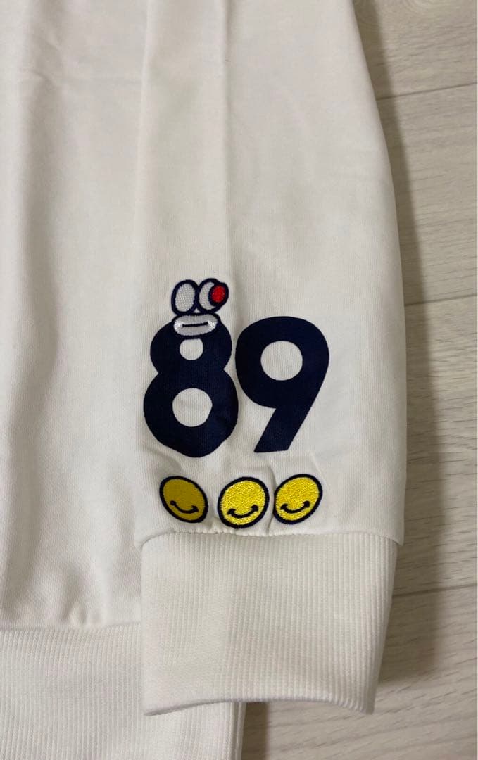 新品 正規品 パーリーゲイツ どうしちゃったスウェット日本製 白 サイズ6 XL