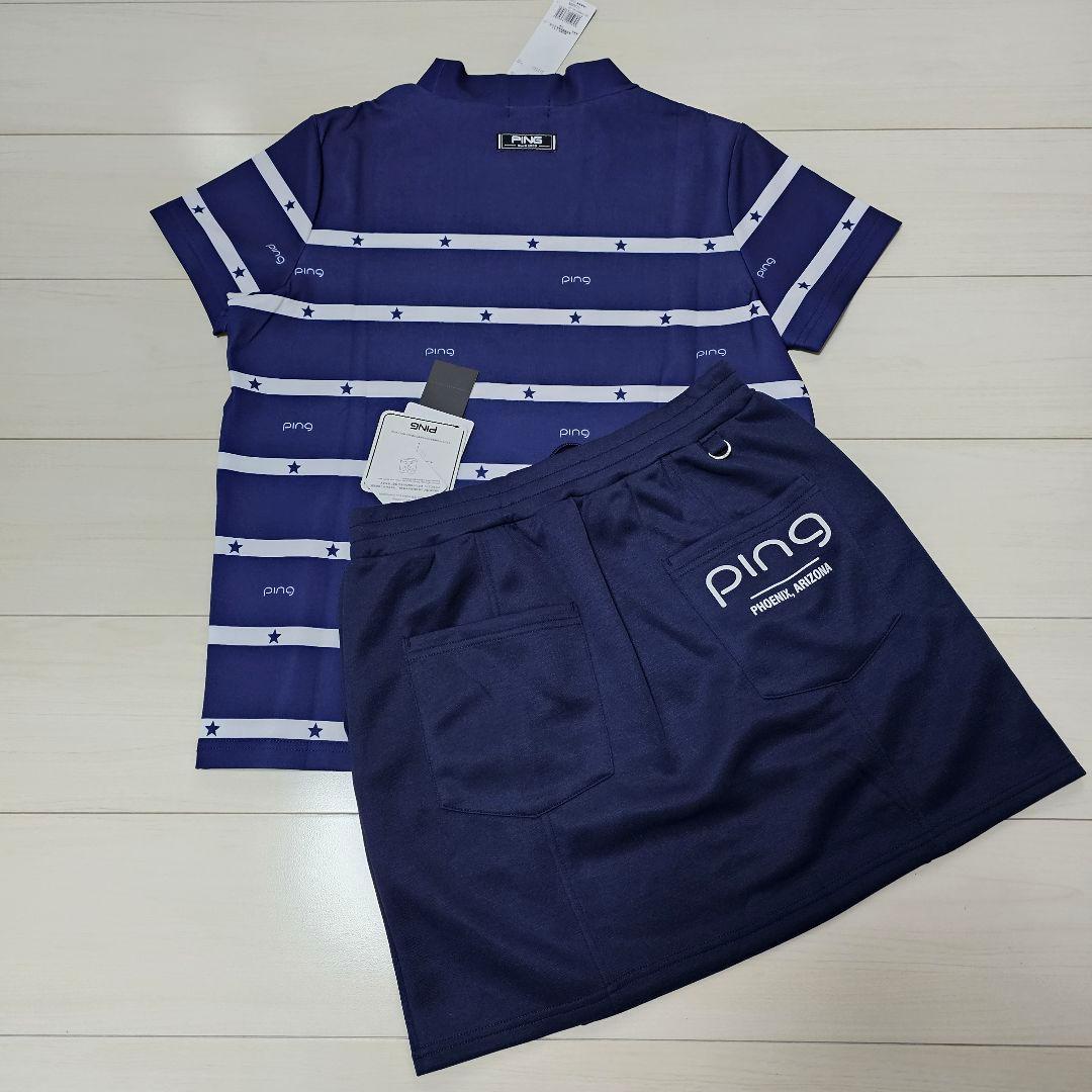 新品タグ付❤PING ゴルフウェア レディス【L】セットアップ 上下セット 人気