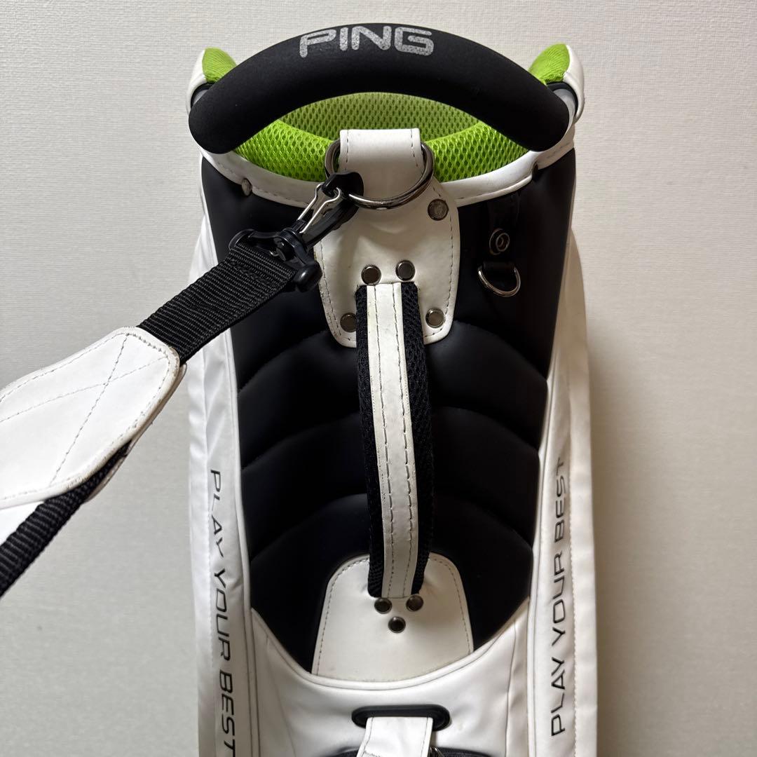 PING ピン キャディバッグ ホワイト 9.5型 47インチ対応