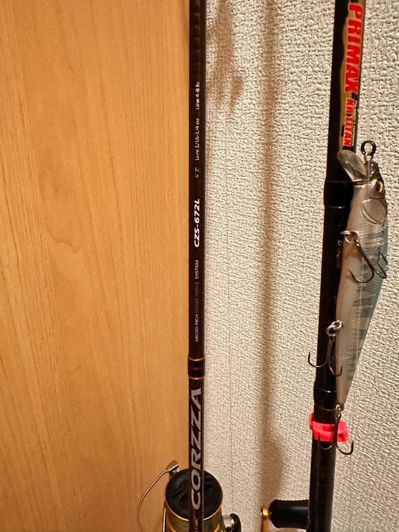 バス釣り　タックル　スピニング　ベイト