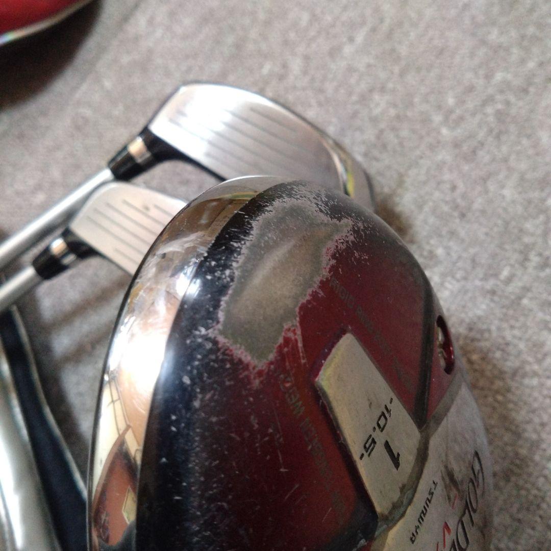 つるやゴルフ　ゴールデンプリックス　ドライバー　5、7番ウッド　3本セット中古品