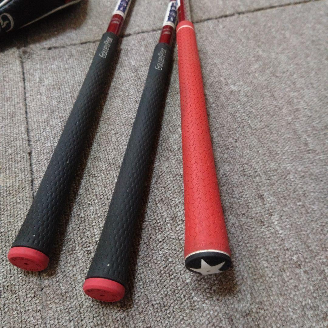 つるやゴルフ　ゴールデンプリックス　ドライバー　5、7番ウッド　3本セット中古品