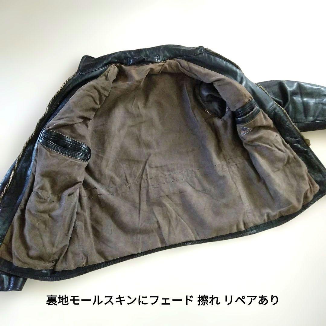 40s Vintage レザージャケット シングルライダース モーターサイクル