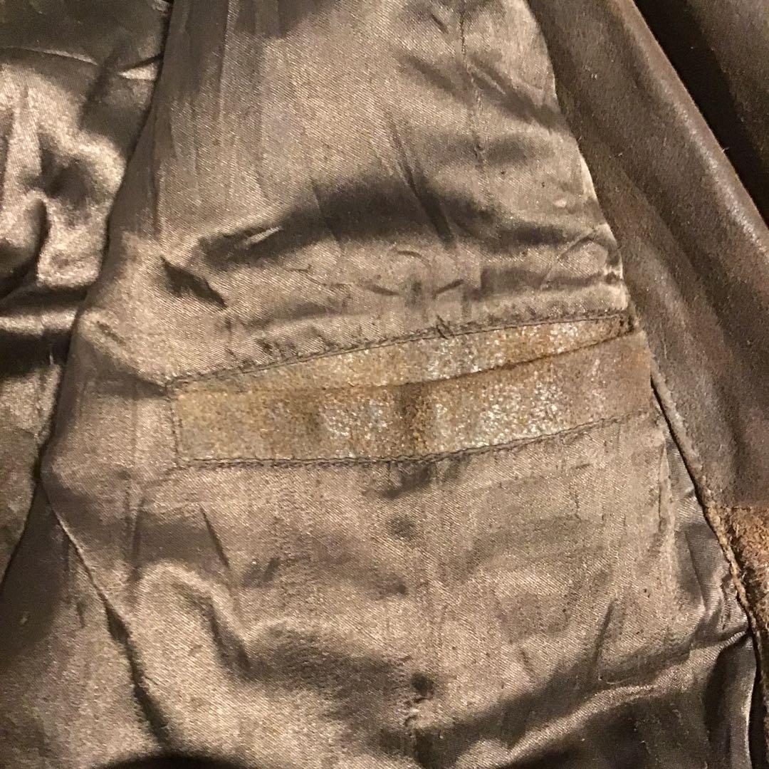 ユーロ　ビンテージ　ダブルライダース　レザー　ステンシル　ペイント　カスタム