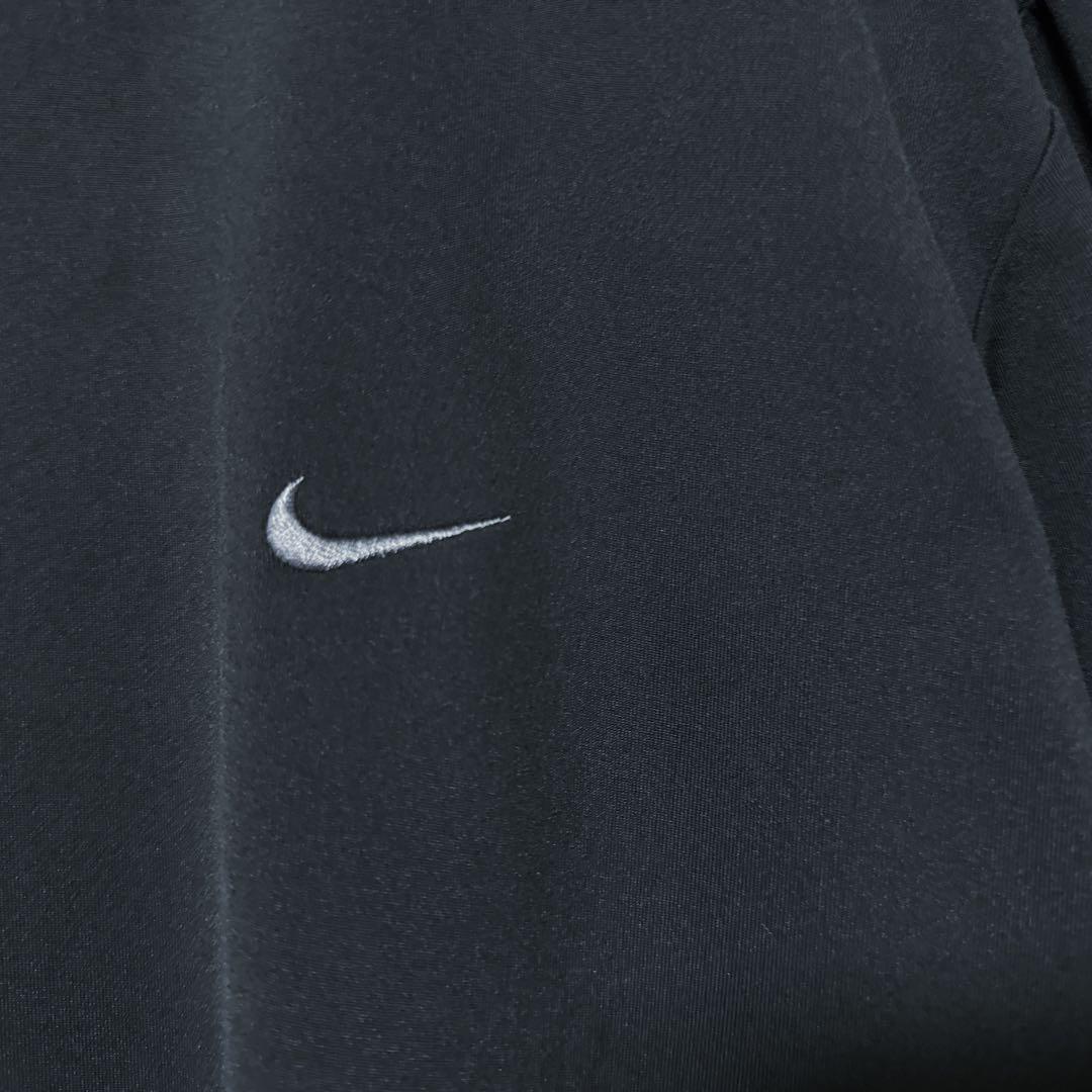 NIKE GOLF ナイキゴルフ 刺繍ロゴ 長袖 モックネック シャツ ブラック