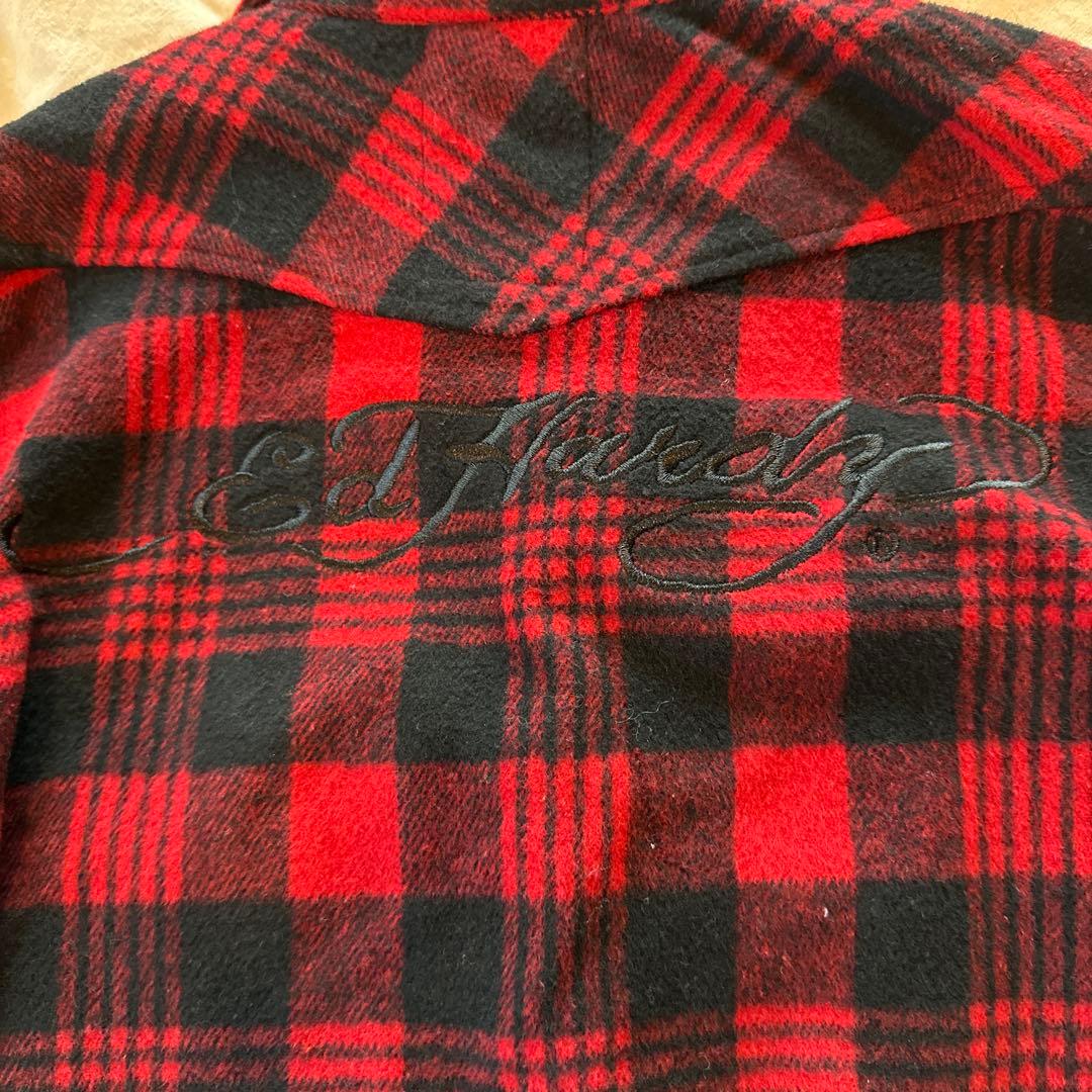 トップス Ed Hardy archive tattodesign check shirt