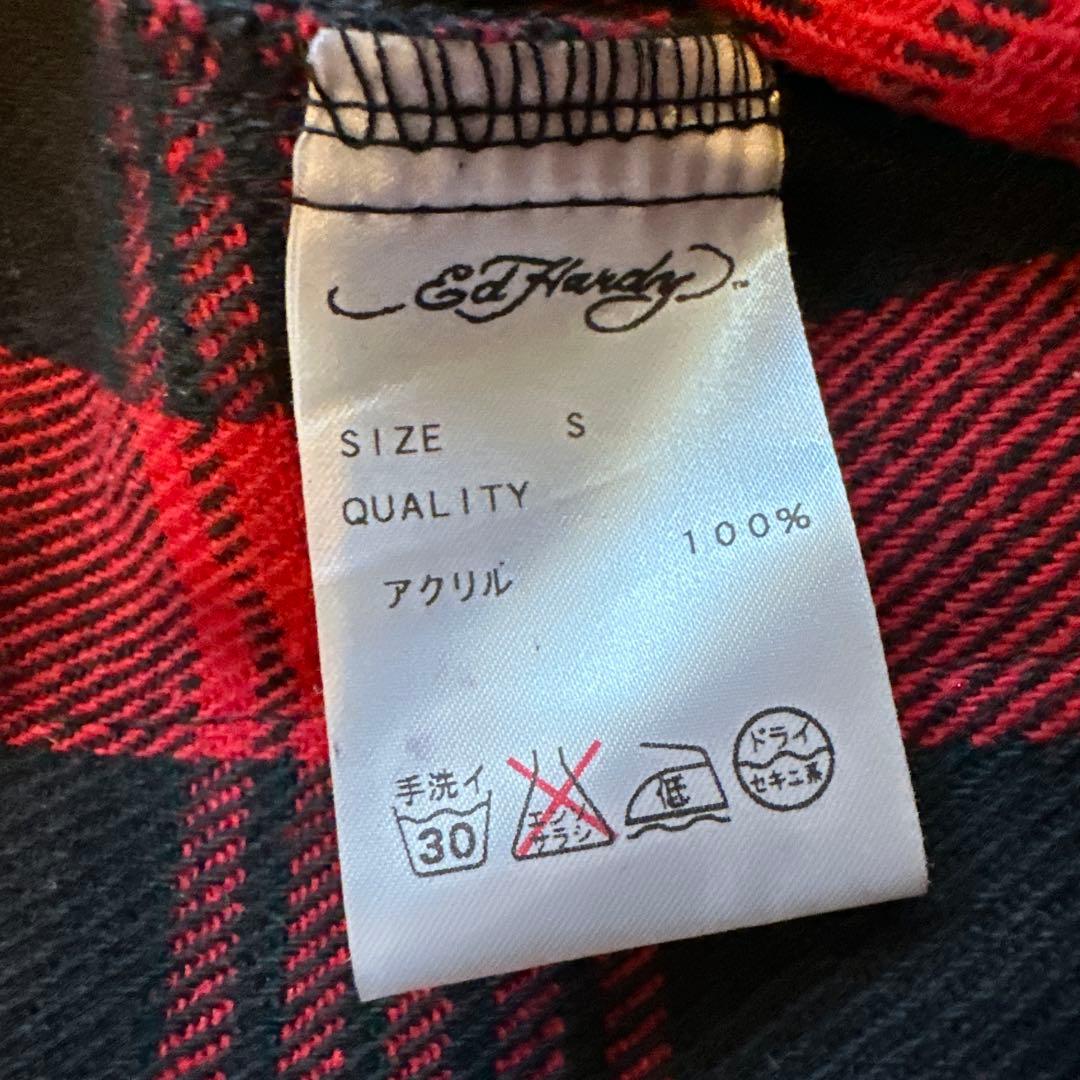トップス Ed Hardy archive tattodesign check shirt