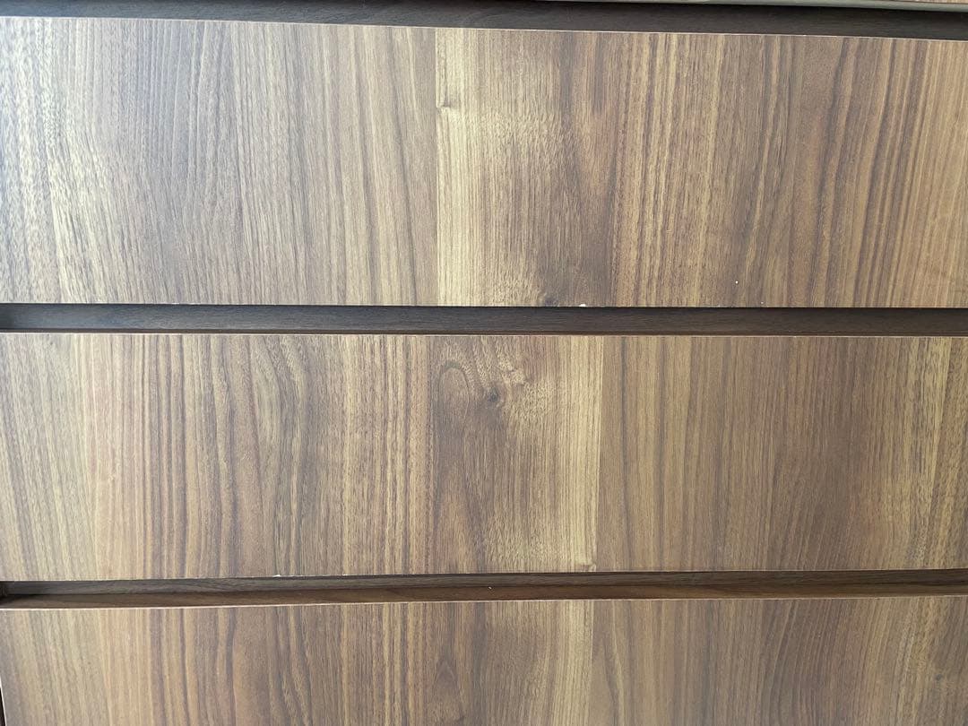 LOWYA ハイチェスト ウォルナット ブラウン 5段