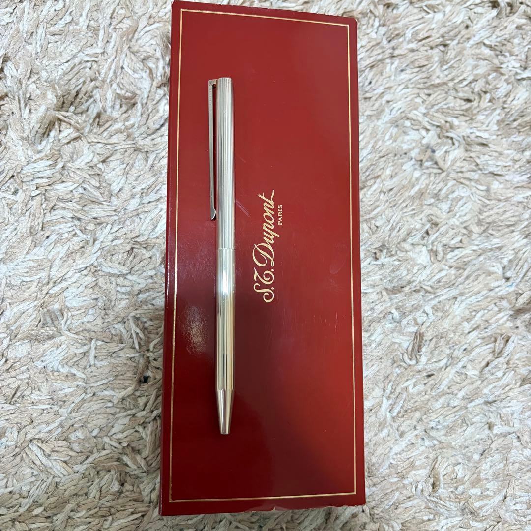 S.T. Dupont ボールペン シルバー 専用ケース付き