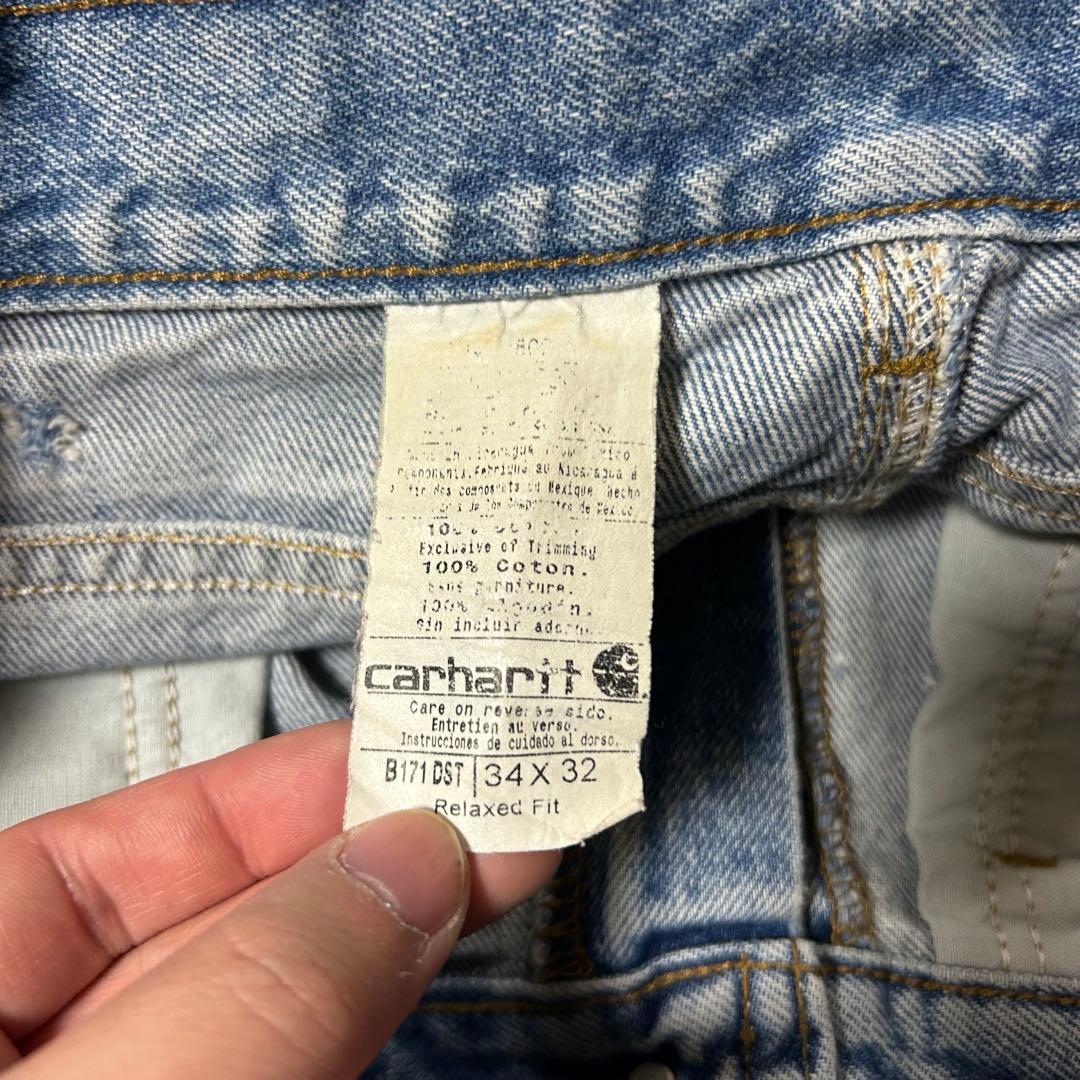 S*S様 90s Carhartt デニムペインターパンツ 34×32 ブルー