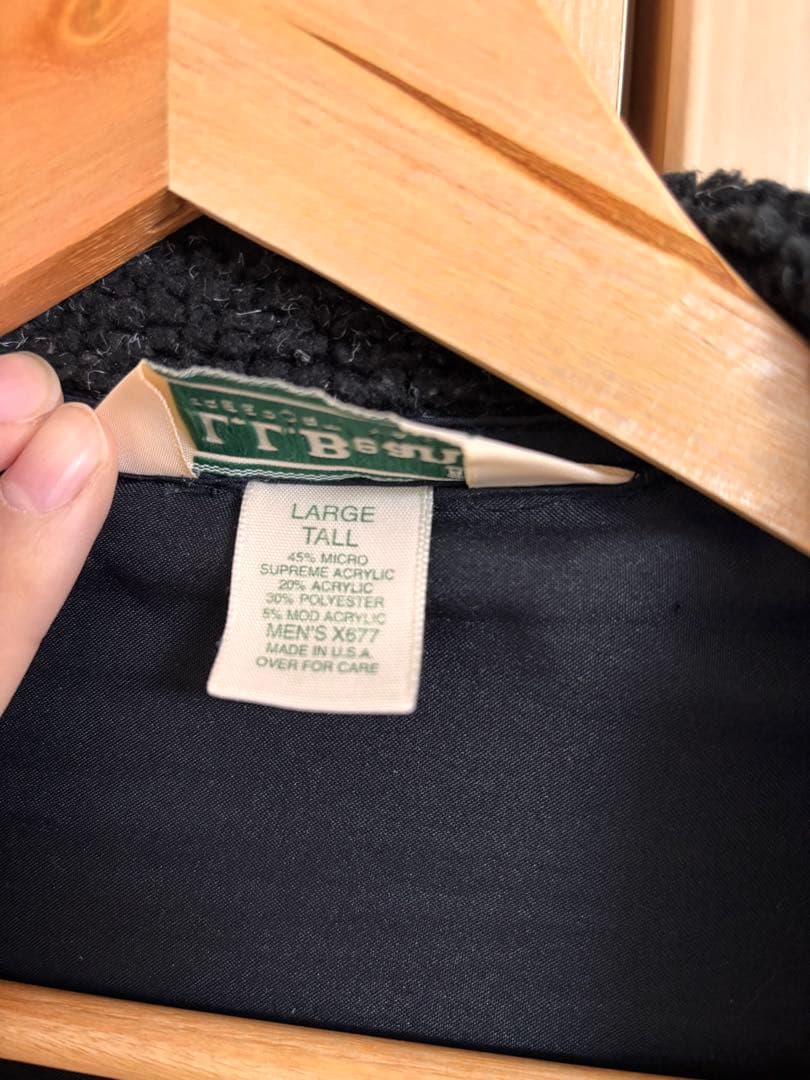 USA製 L.L.Bean エルエルビーン ボア フリース ジップジャケット